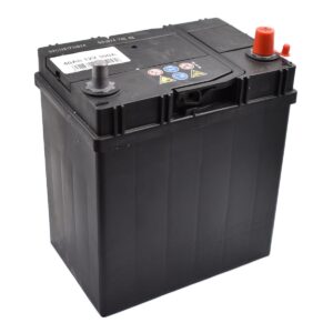 BATTERY 40AH (SMALL POLES) Extra information: Suitable for mini-tractores 40AH battery maintence free Poltype 3 Dimensions: Length: 185mm Width: 125mm Height: 200mm Iseki Kubota Yanmar Shibaura Hinomoto mini tractor mitsubishi