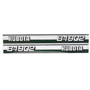 Sticker set Kubota B1902 motorkapstickers stickerset zelfkleverset ZB1902 Zennoh Zen-Noh opknappen opknapper revisie